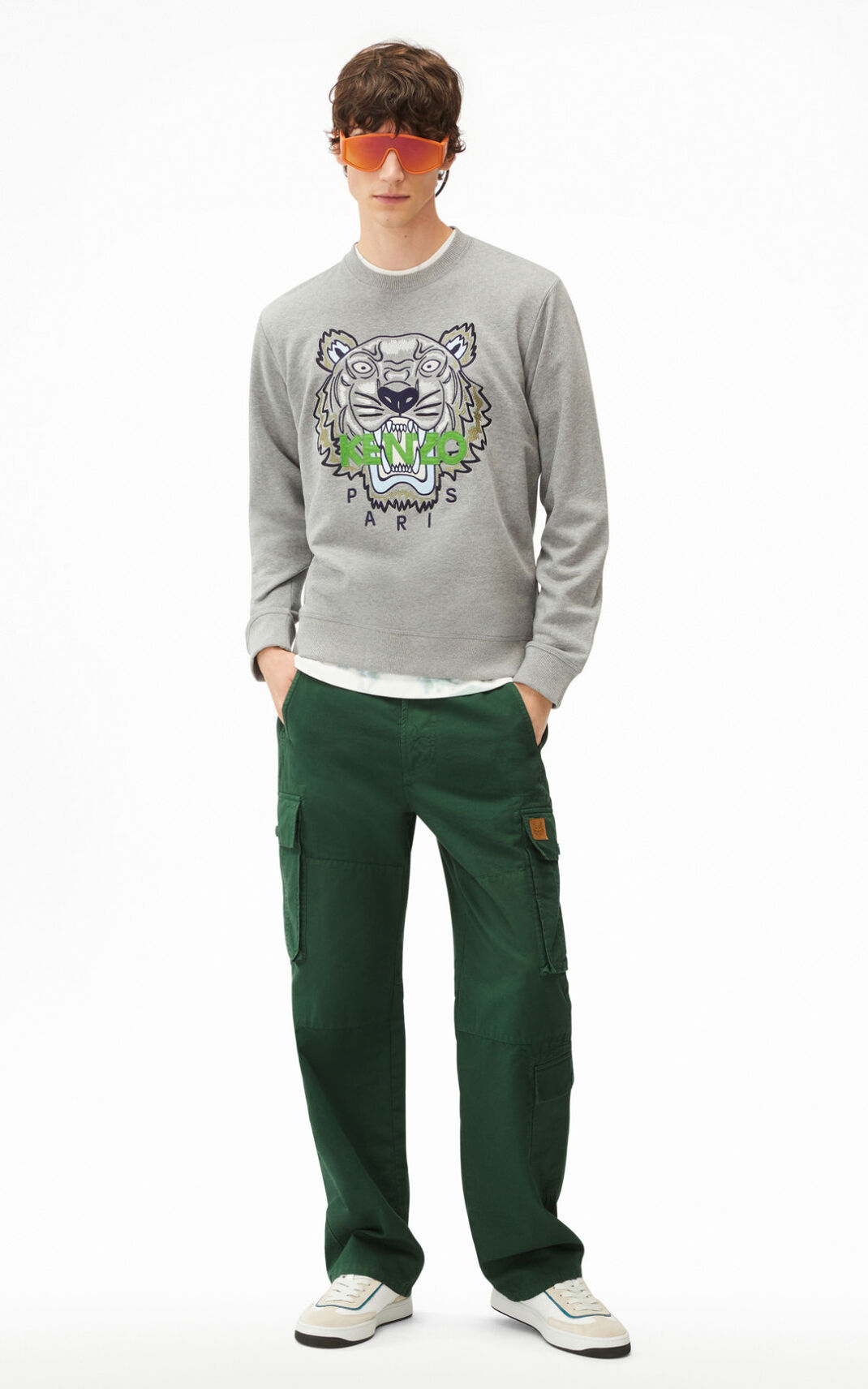 Kenzo Tiger Sweatshirt Herre - Grå DK-266238